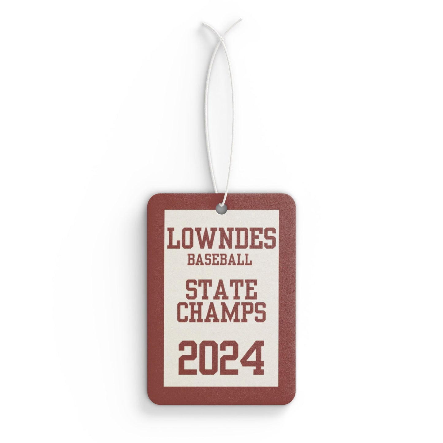 Lowndes Baseball 2024 State Champions Car Air Freshener