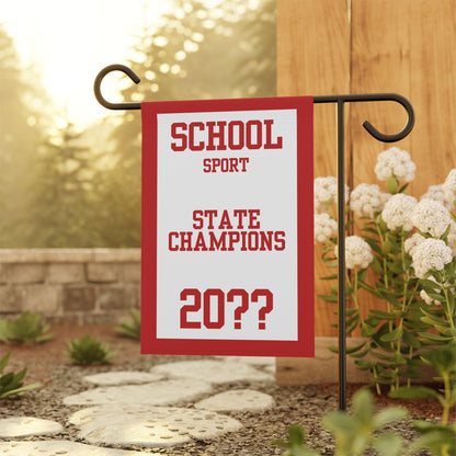 Custom State Champions Garden Banner