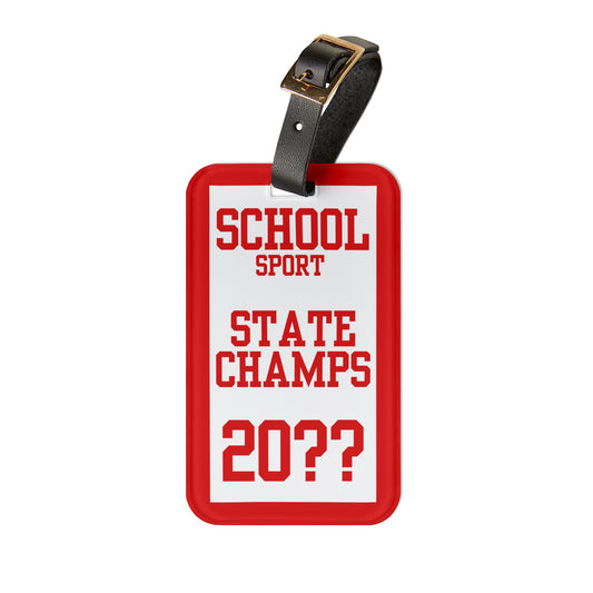 Custom State Champions Luggage Tag