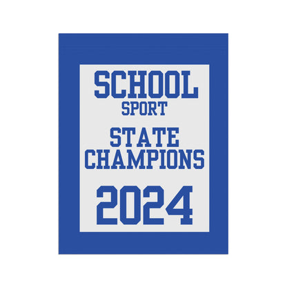 Custom State Champion House Flag