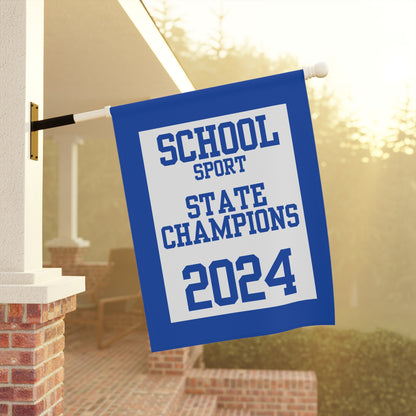 Custom State Champion House Flag