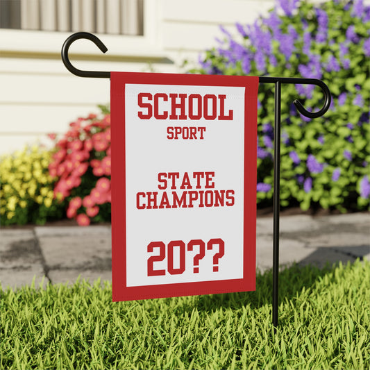 Custom State Champions Garden Banner