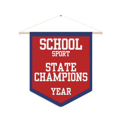 Custom State Champions Pennant