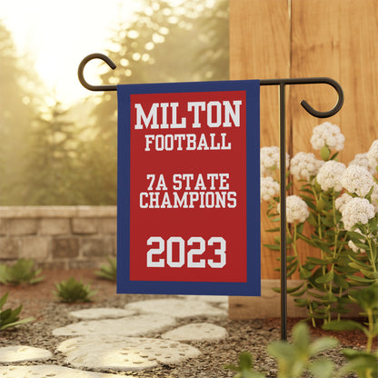 Milton Football 2023 State Champions Garden Flag