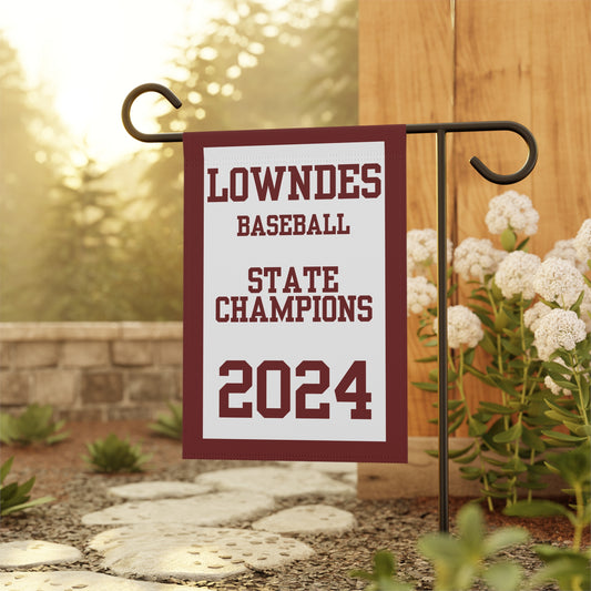 Lowndes Baseball 2024 State Champions Garden Flag