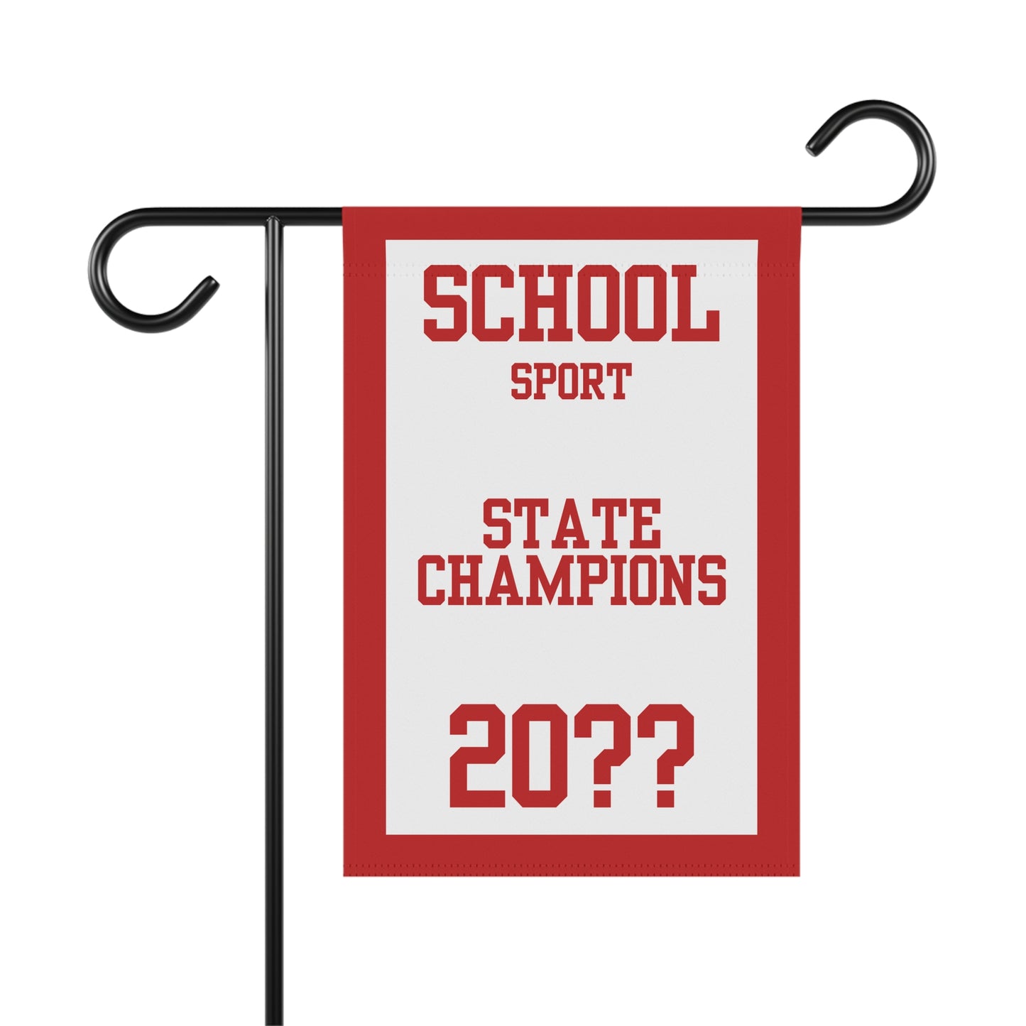 Custom State Champions Garden Banner