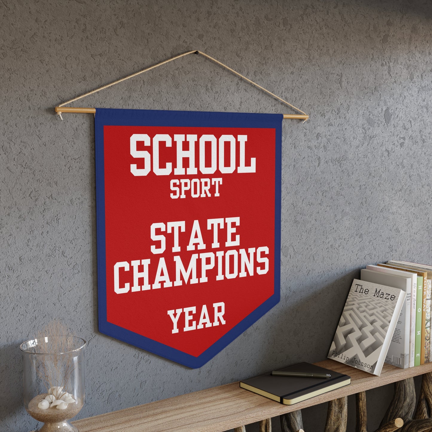 Custom State Champions Pennant