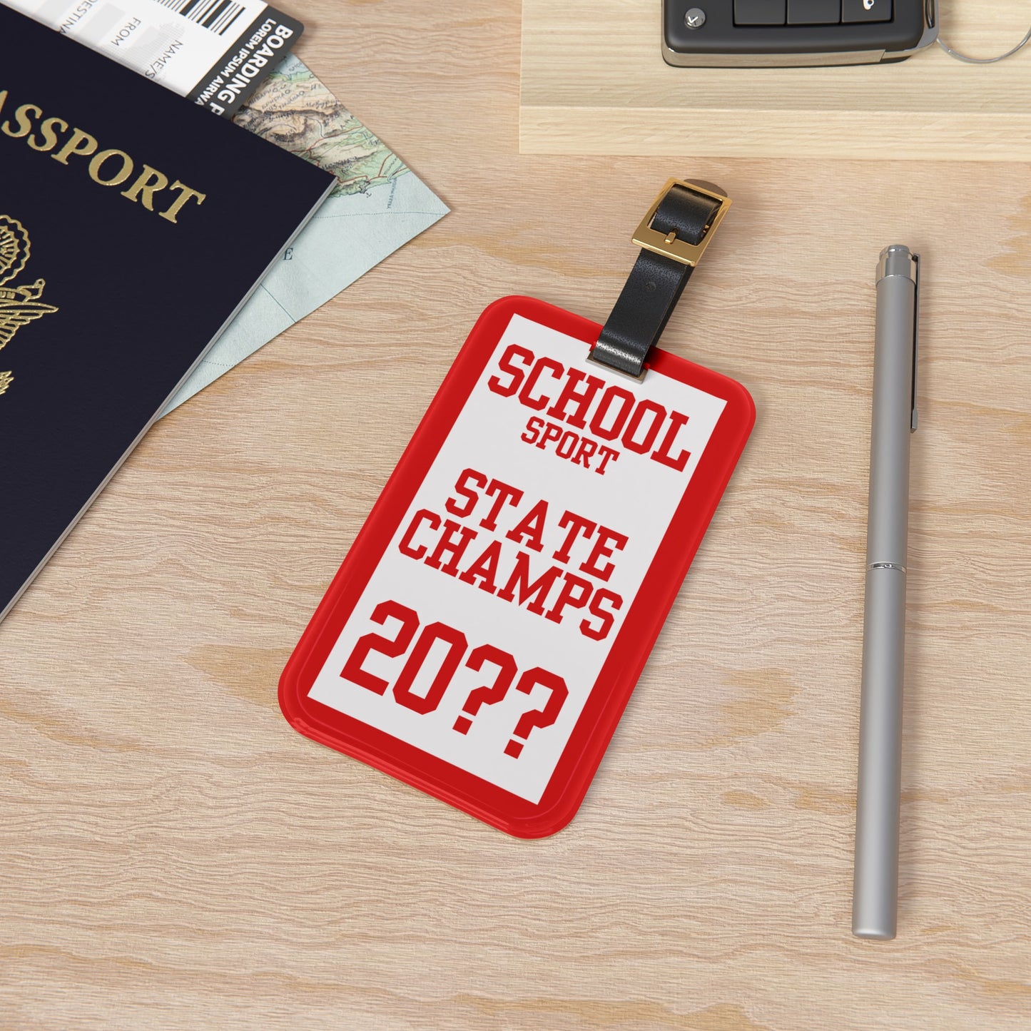 Custom State Champions Luggage Tag