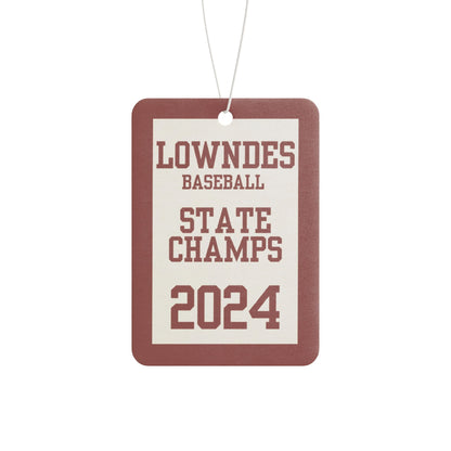 Lowndes Baseball 2024 State Champions Car Air Freshener