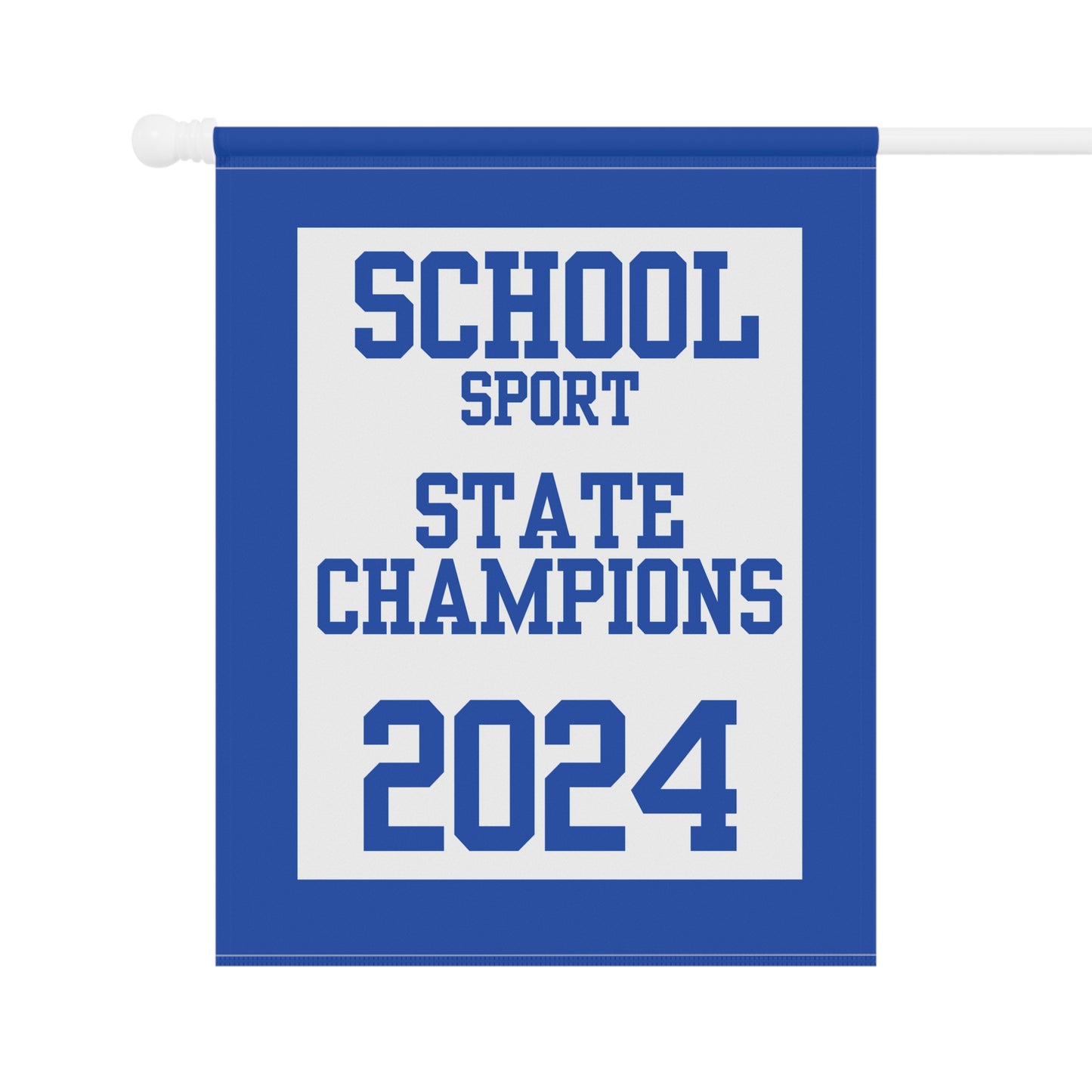 Custom State Champion House Flag