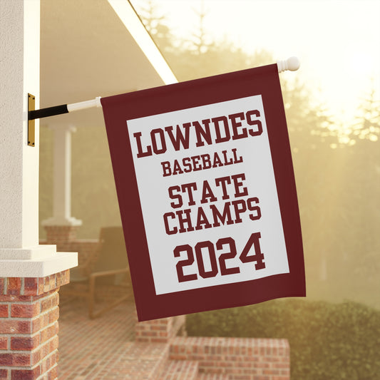 Lowndes Baseball 2024 State Champions House Flag