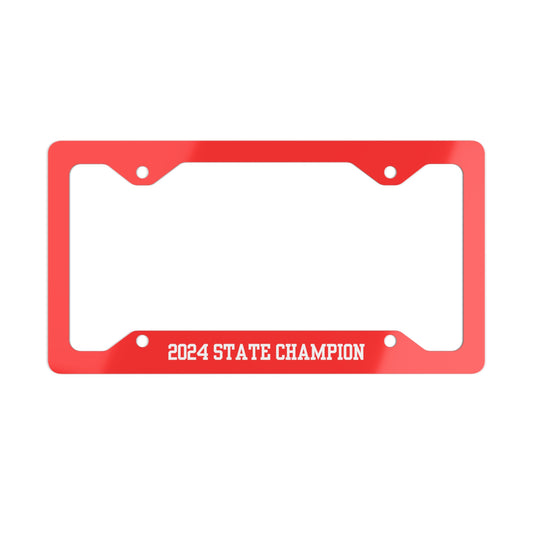 2024 State Champion Metal License Plate Frame