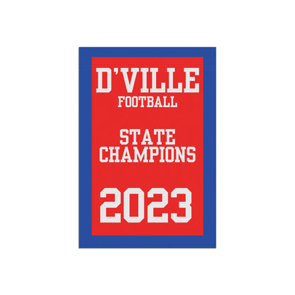 Duncanville Football 2023 State Champions Garden Flag Banner